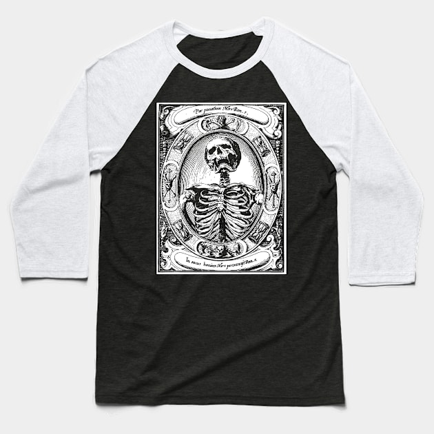 Memento Mori Baseball T-Shirt by ChatNoir01